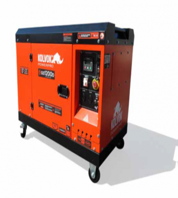 GENERADOR ELECTRICO KOLVOK GS-1200D 12 KVA INSONORO 220 VOLTS