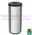 BASURERO ACERO INOX 40L TRAMONTINA TAPA VAIVN