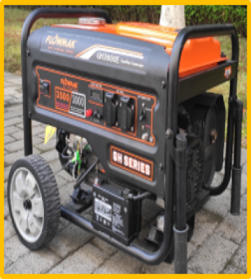 GENERADOR ELECTRICO FLOWMAK GH-3800E 220 V. GASOLINA P/ELECTRICA